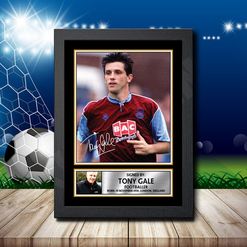 Tony Gale printed autograph poster print