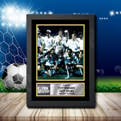 Tottenham Hot Spurs 1984 Uefa Cup Final printed autograph poster print