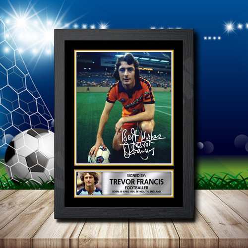 Trevor Francis printed autograph poster print