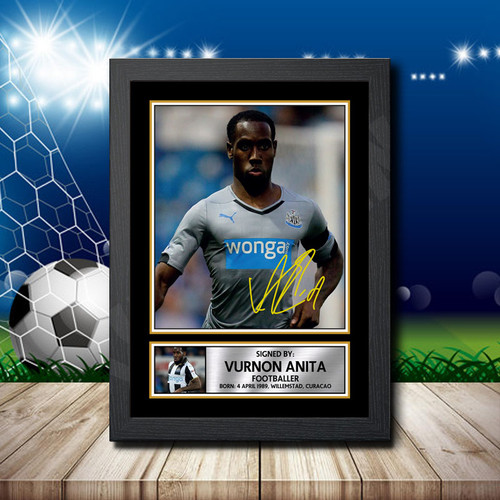 Vurnon Anita printed autograph poster print