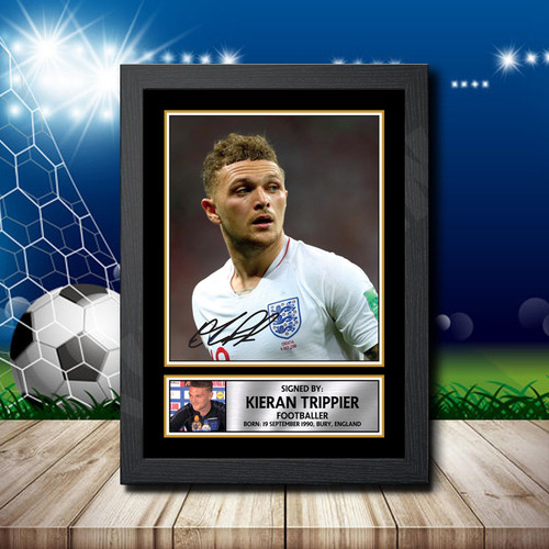 Kieran Trippier printed autograph poster print
