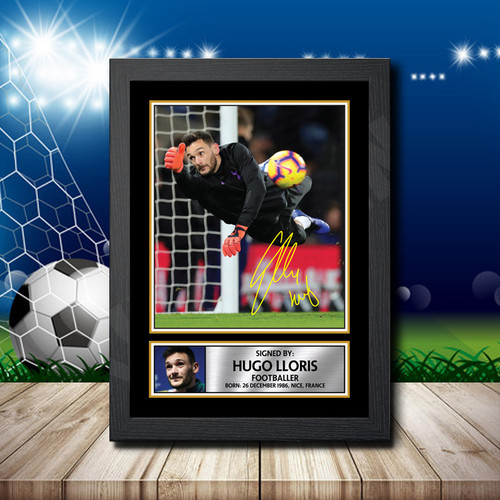Hugo Lloris Edition 4 printed autograph poster print