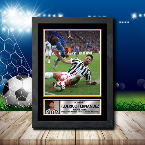Federico Fernandez printed autograph poster print