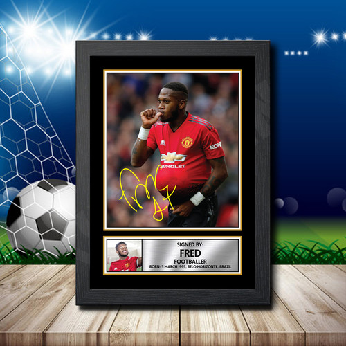 Fred printed autograph poster print