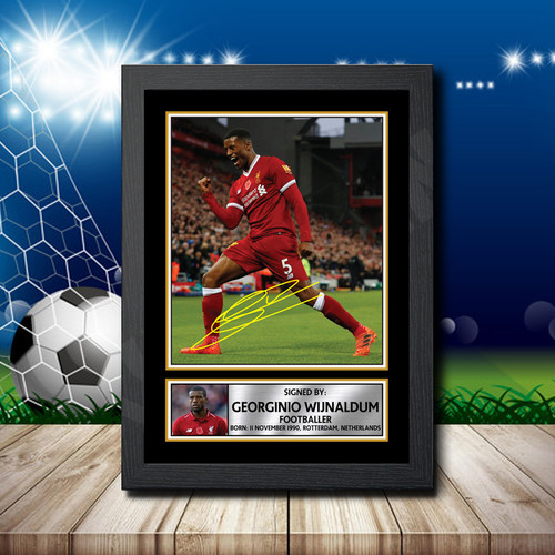 Gold Georginio printed autograph poster print
