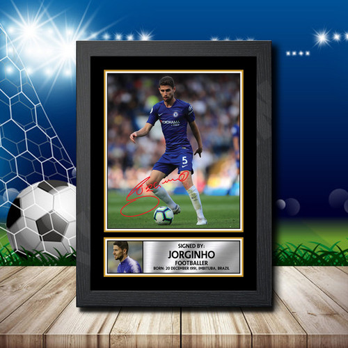 Jorginho printed autograph poster print