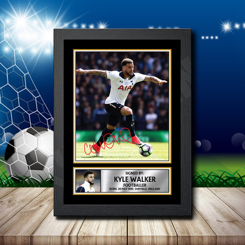 Kyle Walker printed autograph poster print