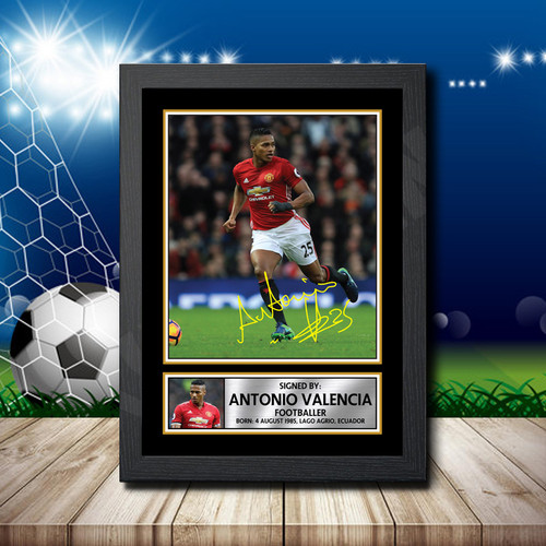 Luis Antonio Valencia Action Shot Edition printed autograph poster print