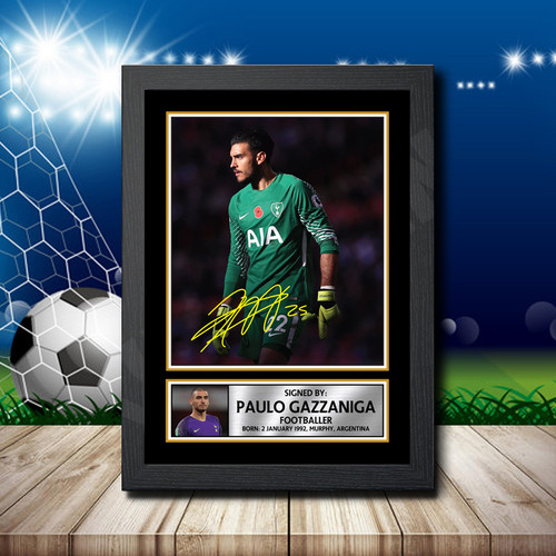 Paulo Gazzaniga printed autograph poster print