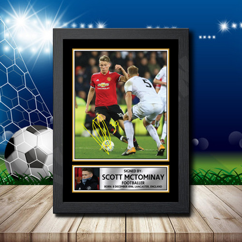 Scott Mctominay printed autograph poster print