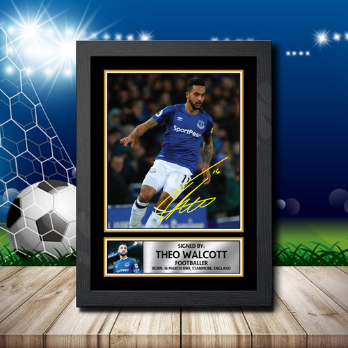 Theo Walcott printed autograph poster print
