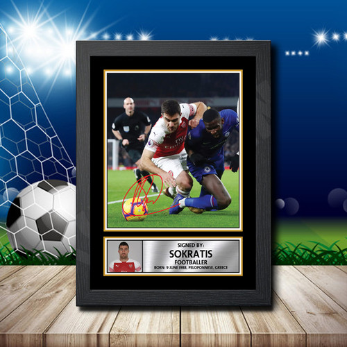 Sokratis printed autograph poster print