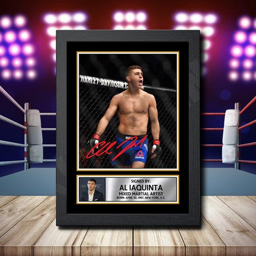 Al Iaquinta printed autograph poster print