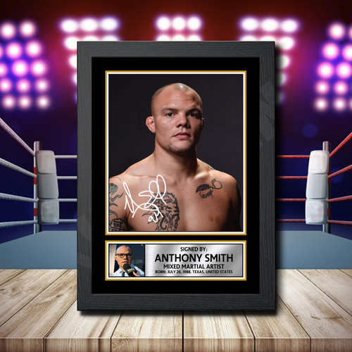 Anthony Smith printed autograph poster print