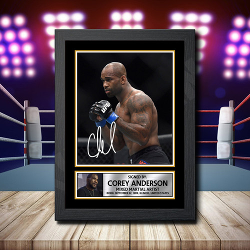 Corey Anderson printed autograph poster print