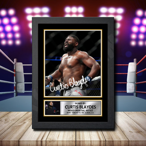 Curtis Blaydes printed autograph poster print
