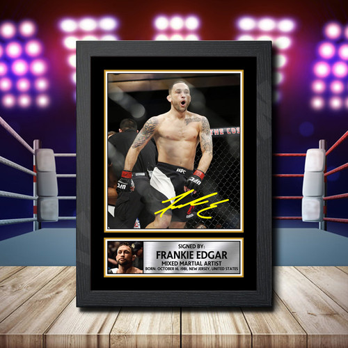 Frankie Edgar printed autograph poster print