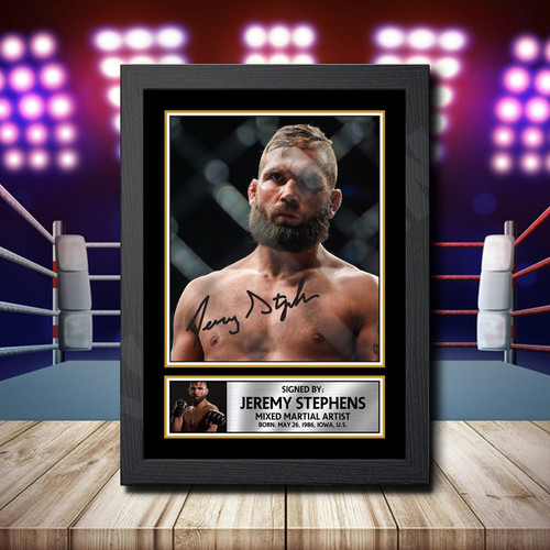 Jeremy Stephens printed autograph poster print