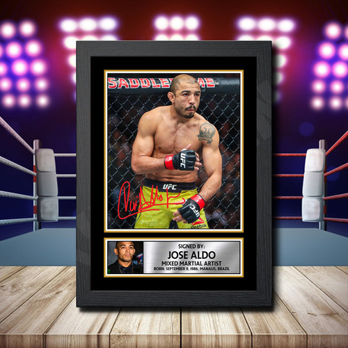 Jose Aldo printed autograph poster print