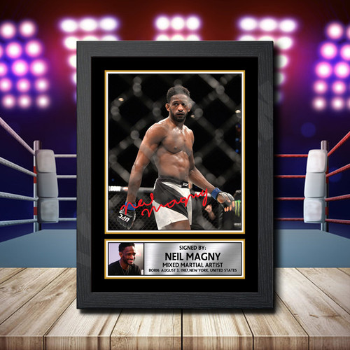 Neil Magny printed autograph poster print