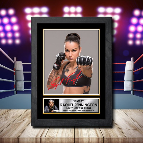 Raquel Pennington printed autograph poster print