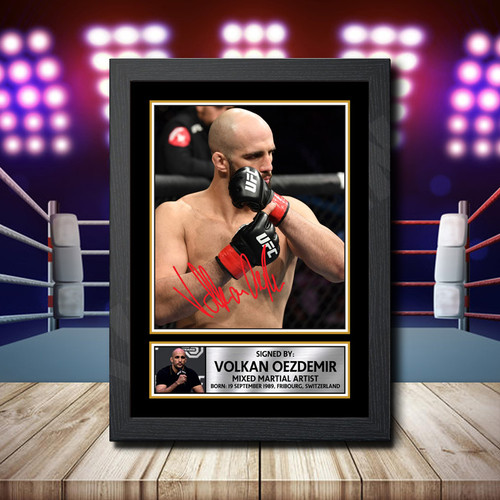 Volkan Oezdemir printed autograph poster print