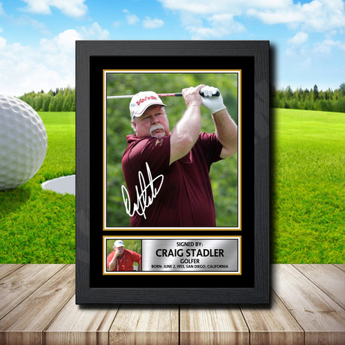 Craig Stadler printed autograph poster print