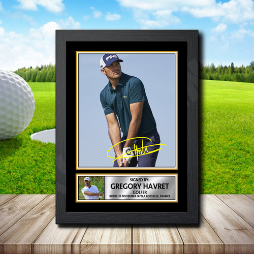Gregory Havret printed autograph poster print