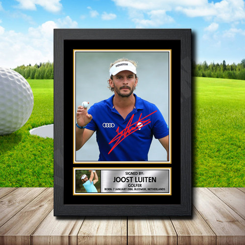 Joost Luiten Action Shot Edition printed autograph poster print