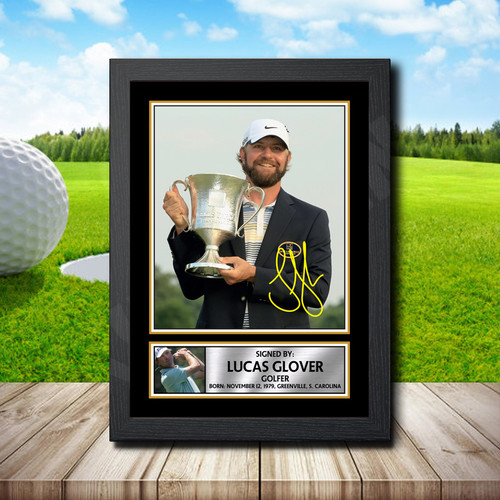 Lucas Glover printed autograph poster print