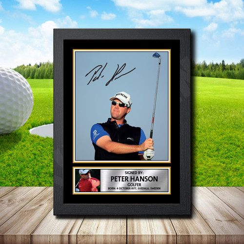Peter Hanson printed autograph poster print