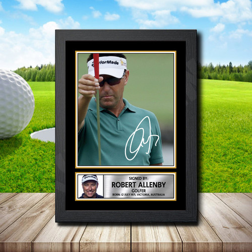 Robert Allenby printed autograph poster print