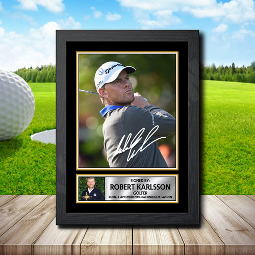 Robert Karlsson Action Shot Edition printed autograph poster print