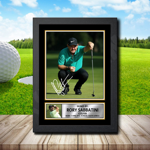 Rory Sabbatini printed autograph poster print