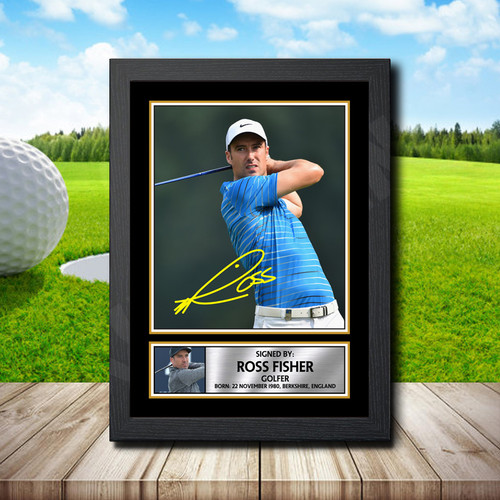 Ross Fisher printed autograph poster print