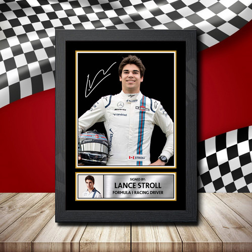 Lance Stroll Motorsport Signature printed autograph poster print - view 2