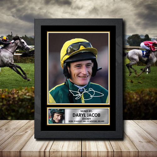 Daryl Jacob printed autograph poster print