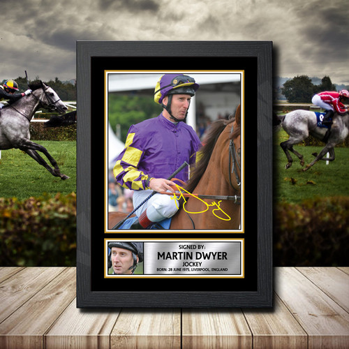 Martin Dwyer printed autograph poster print