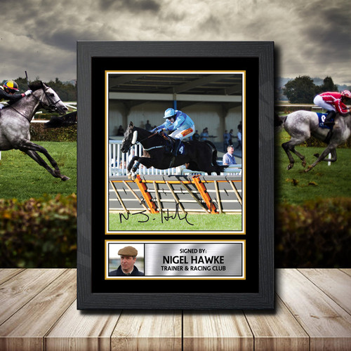 Nigel Hawke printed autograph poster print