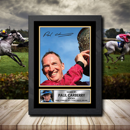 Paul Carberry printed autograph poster print