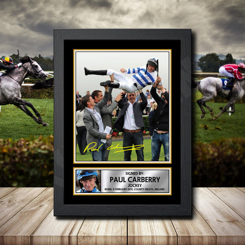 Paul Carberry printed autograph poster print
