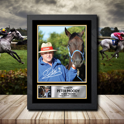 Peter Moody printed autograph poster print