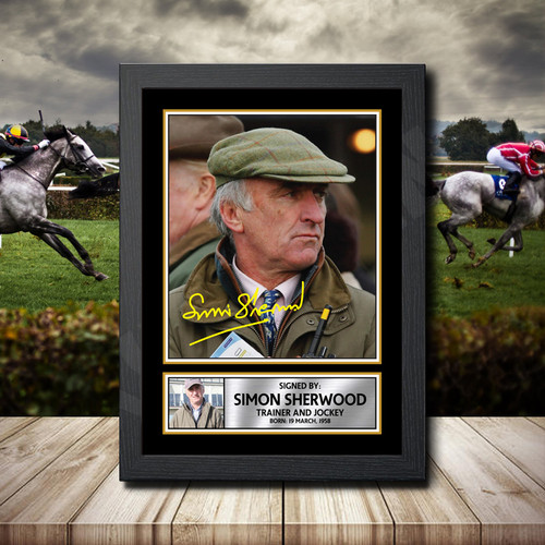 Simon Sherwood printed autograph poster print