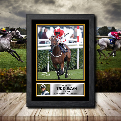 Ted Durcan printed autograph poster print
