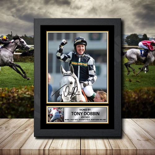 Tony Dobbin printed autograph poster print