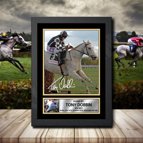Tony Dobbin printed autograph poster print