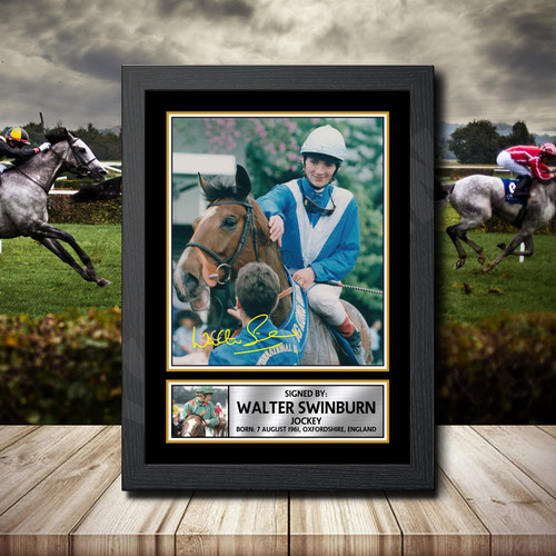 Walter Swinburn printed autograph poster print