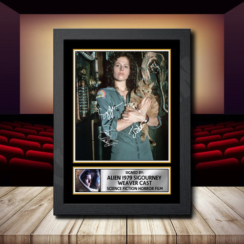 Alien 1979 Sigourney Weaver Cast printed autograph poster print