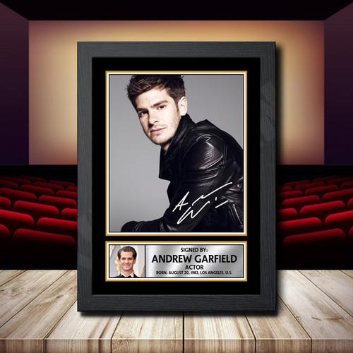 Andrew Garfield 2 printed autograph poster print