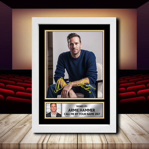 Armie Hammer Call Me By Your Name 2017 2 printed autograph poster print - view 2
